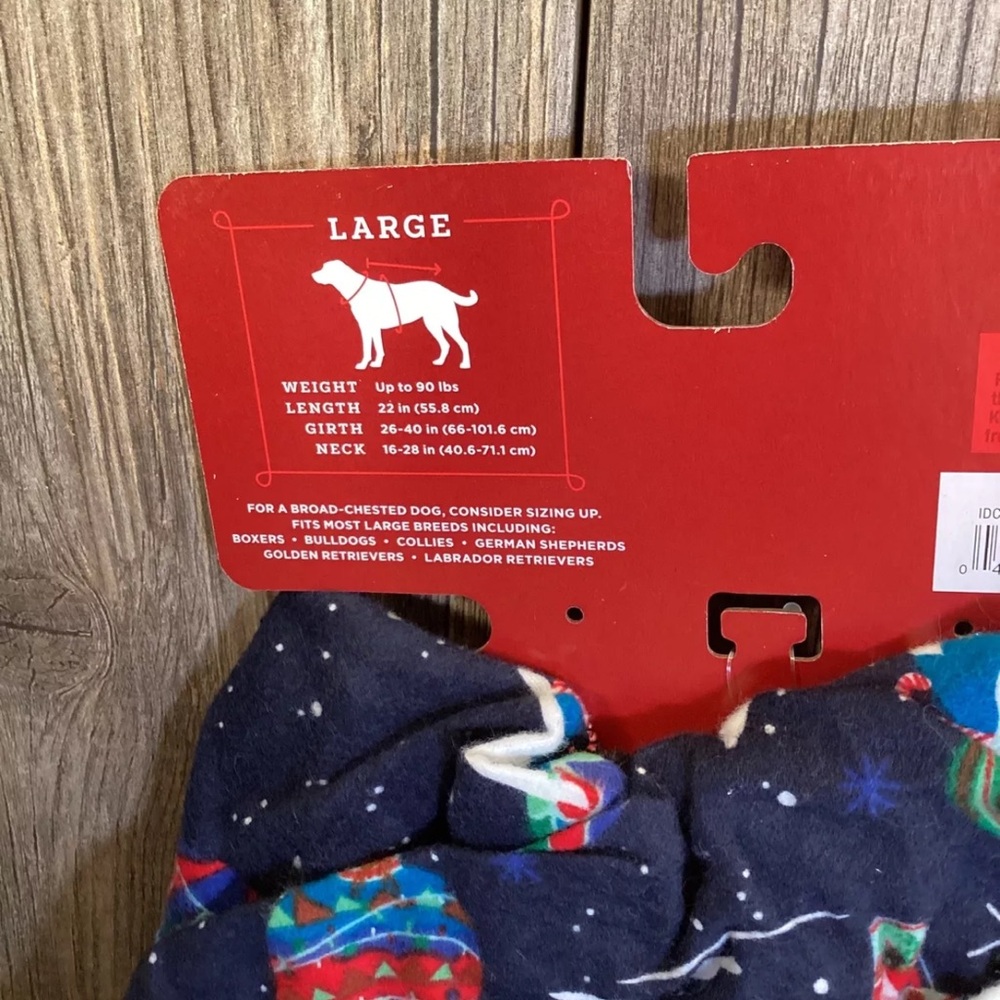 Wondershop One Piece Navy Easy Close Hot Air Balloons Pet Pajamas Size LG NWOT - Picture 3 of 12